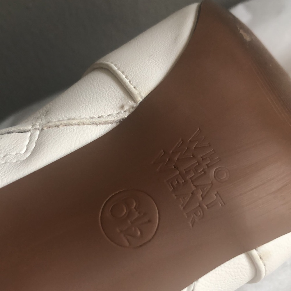 SOLD White high heel ankle boots Who What Wear size 6 1/2 - Picture 4 of 4